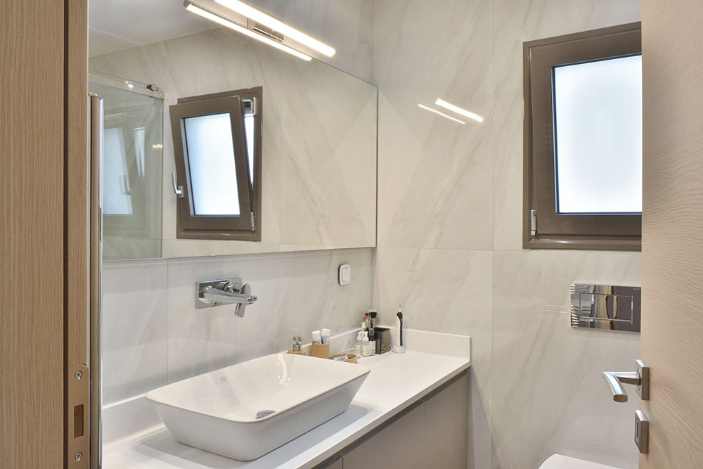 Κατασκευή Επίπλου Μπάνιου σε χρώμμα Μόκκα